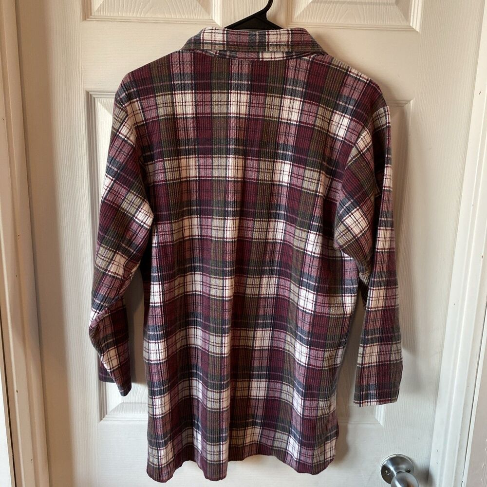 Northcrest Women’s Small Button Up Flannel Shirt Made In USA Vintage - Picture 6 of 10